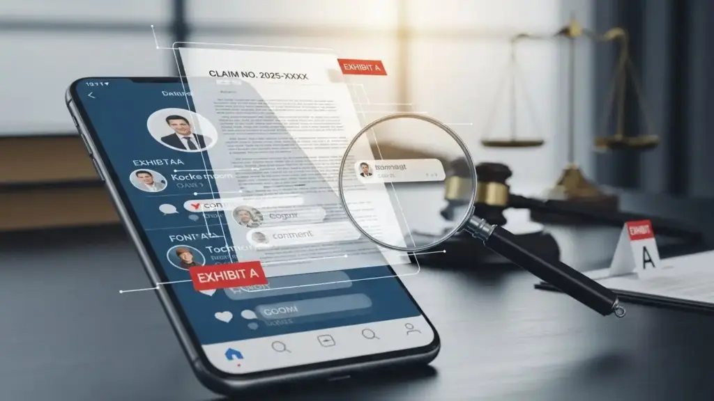 Social media evidence used in personal injury claims 2025