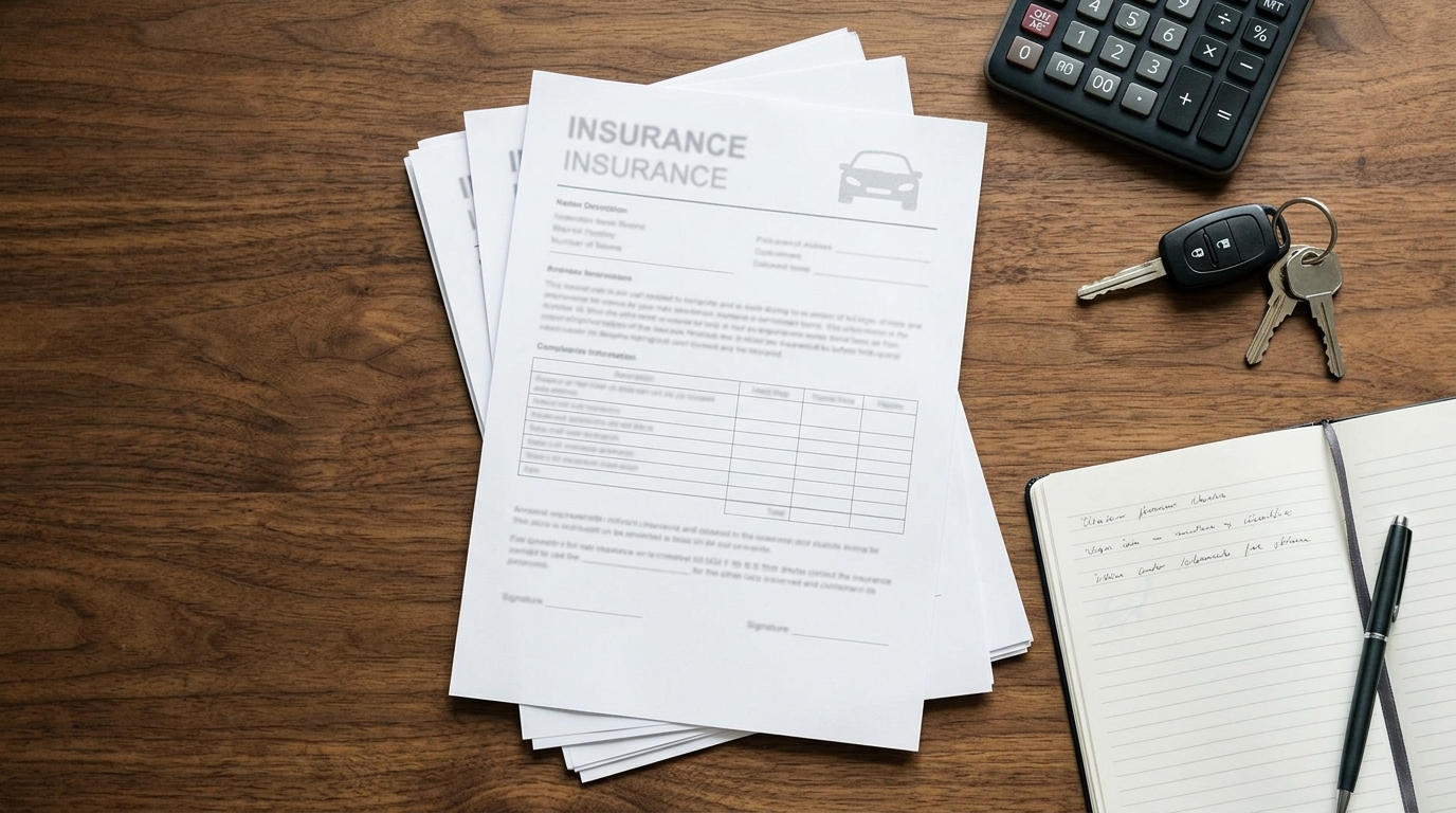 Automobile insurance documents explaining California uninsured motorist coverage for hit-and-run injuries